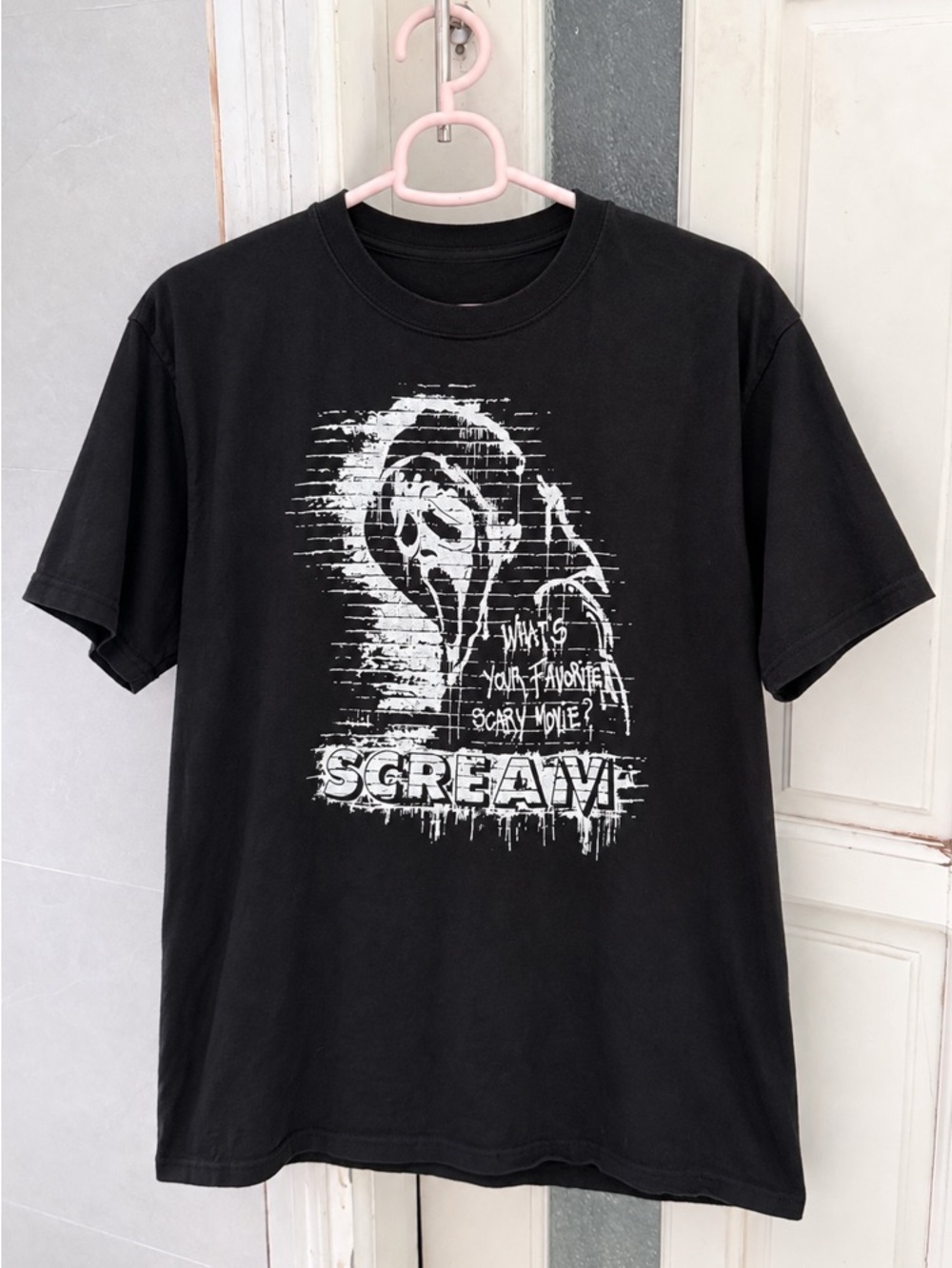 Scream Ghost Face Horror Graphic Black T-Shirt
